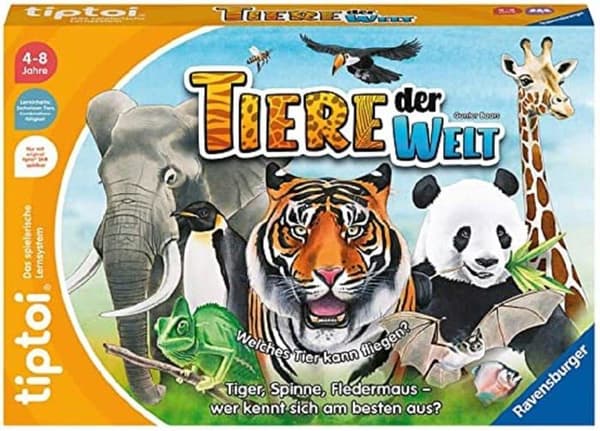 Yhteispeli - Ravensburger-lautapeli - 00171 - RAV tiptoi(R) Maailman eläimet
