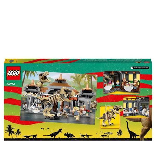 LEGO® Jurassic Park 76961 -vierailukeskus: T. Rex ja Velociraptor Attack, lelu Flerfärgad