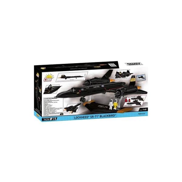 Rakennussarja - COBI - LOCKHEED SR-71 BLACKBIRD - Musta - Kootava - Aikuisille Svart
