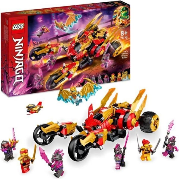 LEGO® NINJAGO 71773 Kai's Golden Dragon maastoautolelu lapsille Guld