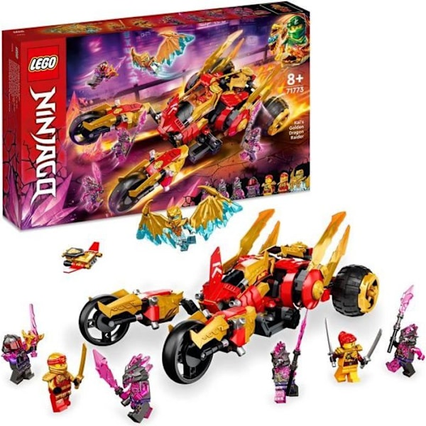 LEGO NINJAGO 71773 Kai's Golden Dragon Off-Roader leksaksbil för barn Guld
