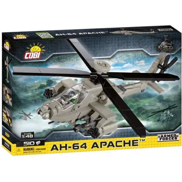 Byggspel - Cobi 5808 - Ah-64 Apache Grå och vit