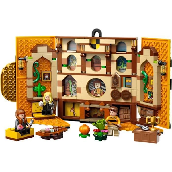 LEGO® Harry Potter 76412 Hufflepuff House Crest - Lelu minihahmoilla ja Tylypahkan linnan koristeella Vit