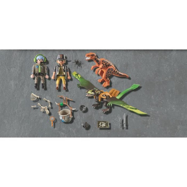 PLAYMOBIL - 71263 - Dino Rise - Dimorphodon ja rangers - Monivärinen - 5 vuotta - 2 vuoden takuu Flerfärgad
