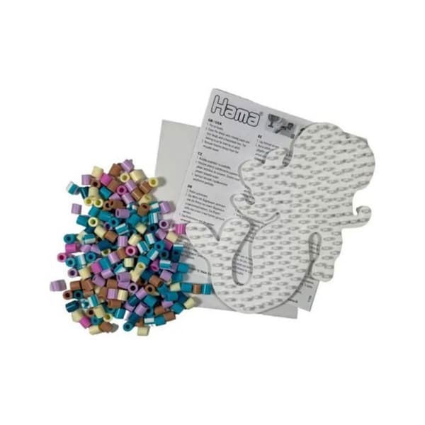 Perleplade sæt - HAMA - lille model - havfrue - ca. 450 perler - fra 5 år