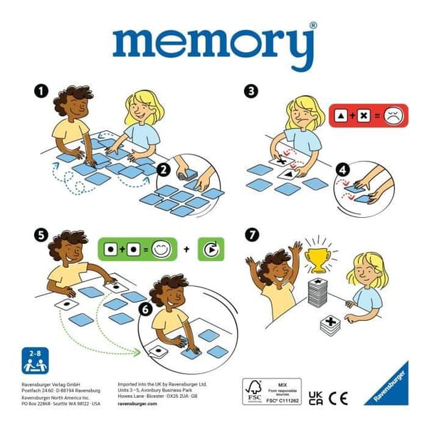 Collectors' Memory® memoryspel - Resor - Ravensburger - Observation och memorering - Från 8 år brun