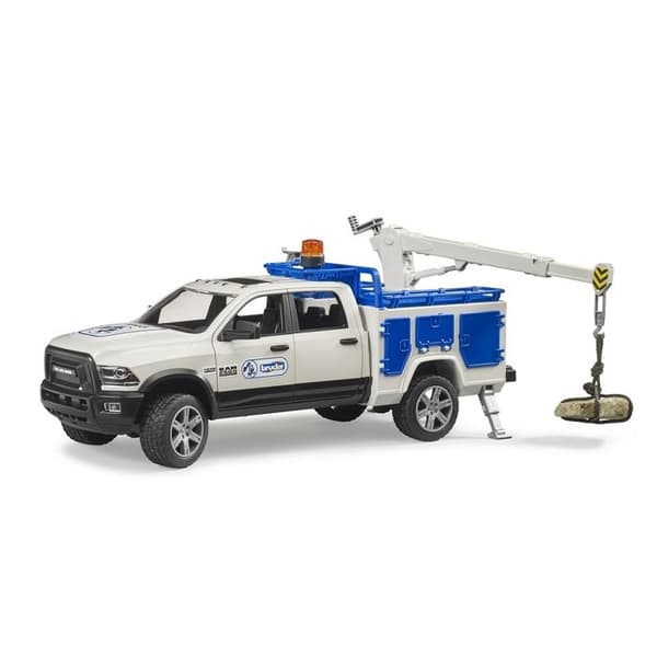 RAM 2500 Servicebil med kran och roterande ljus
