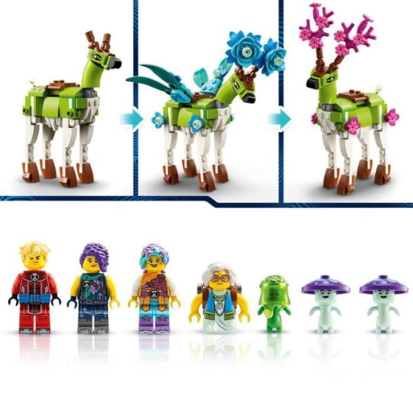 LEGO® DREAMZzz 71459 Dream Creatures -talli, maatilalelu ja 2-in-1-hirvihahmo Flerfarvet