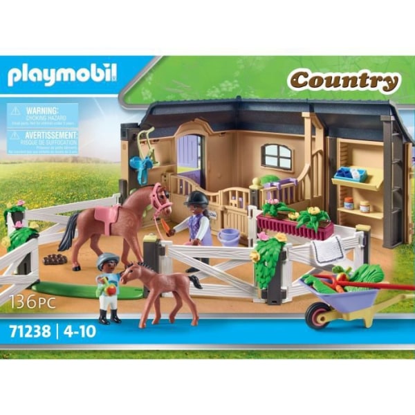 PLAYMOBIL - 71238 - Country - Stall och arena för hästar