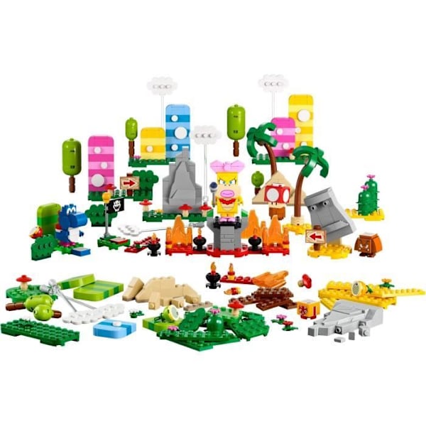 LEGO® Super Mario 71418 Creative Toolbox -setti, lelu 6-vuotiaille lapsille, minihahmoilla Flerfärgad