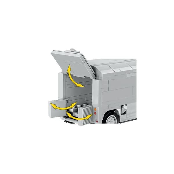 Byggset - COBI - CITROËN TYPE H - Vit - 306 g - Miniatyrreplik Vit