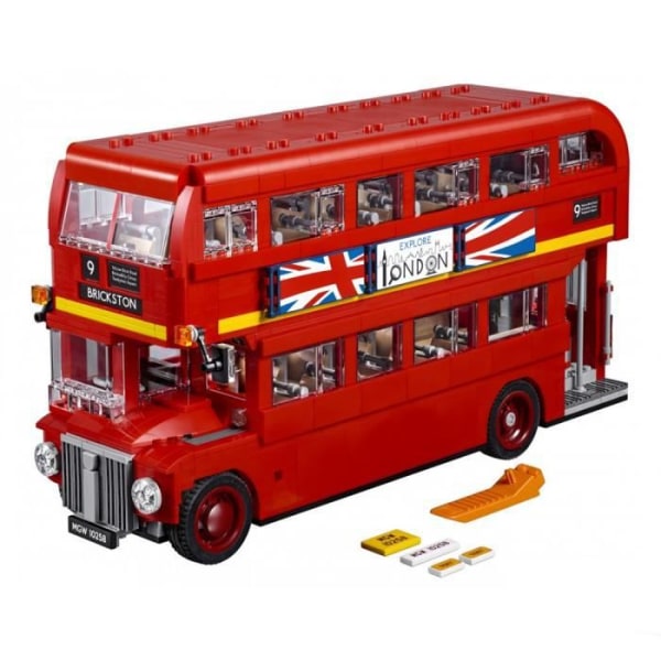 LEGO® 10258 Creator TM Expert TM: Lontoon bussista tulee ainutlaatuisia, ainutlaatuisia värejä Klar röd