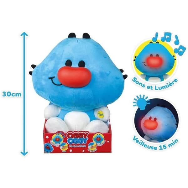 Simba - Oggy Oggy mjukis 30cm Blått, vitt och rött