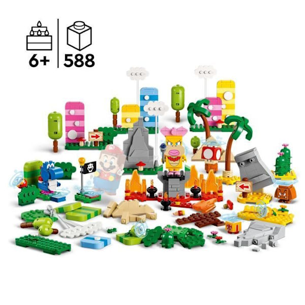 LEGO® Super Mario 71418 Den kreativa verktygslådan, leksak för barn i åldrarna 6, med minifigurer Flerfärgad