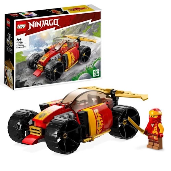 LEGO® NINJAGO 71780 Kai's Ninja Race Car – Evolution, leluauto, 2-in-1 Vit