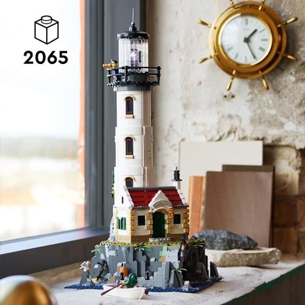 LEGO 21335 Ideas Moottoroitu majakka, mallirakennus, lahjaidea, kodin sisustus, merimiesten minihahmoilla, aktiviteetti Flerfärgad