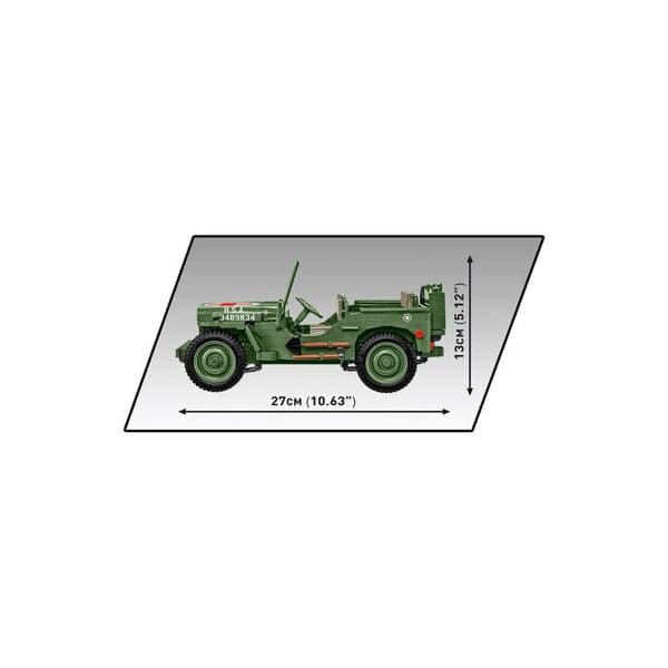 Maquette - COBI - Willys MB Medicinsk - Grøn - Plast - At samle selv