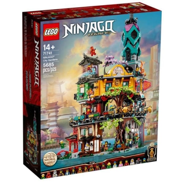 Lego Ninjago - NINJAGO City Gardens - Ninjahusmodell i 3 nivåer - 19 minifigurer ingår Flerfärgad