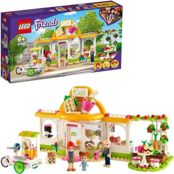 LEGO® Friends 41444 Heartlake City Organic Café med 3 minidockor, pedagogiskt spel för barn från 6 år och uppåt
