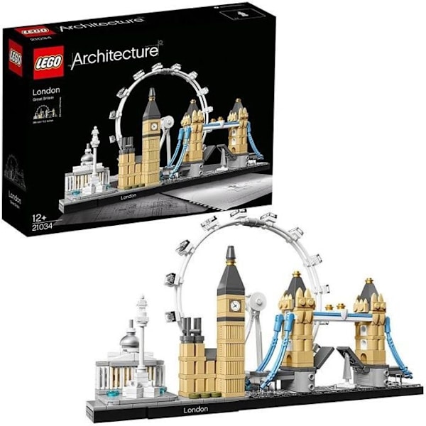 LEGO® Architecture 21034 - London - 468 dele - Fra 12 år og opefter - Blandet - Brun kastanj