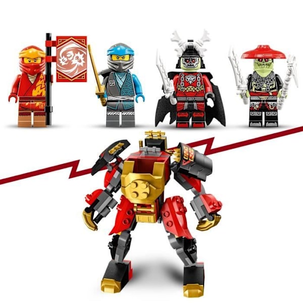 LEGO® NINJAGO 71783 Kais robotmotorcykel – Evolution, Ninja Legetøj, Robotfigur Vit