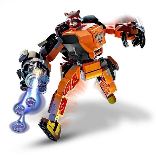 LEGO® Marvel 76243 Rocket Robot Armor, Guardians of the Galaxy Minifigure, Avengers Toy