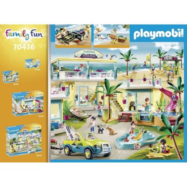 PLAYMOBIL - 70436 - Auto kanootilla - Perhehuvi - Muovi - Lapsi - Vaaleanpunainen Rosa