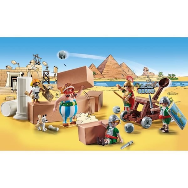 PLAYMOBIL 71268 Numerobis ja palatsin taistelu, roomalaisten piiritys, 56 kpl, Asterix Flerfärgad