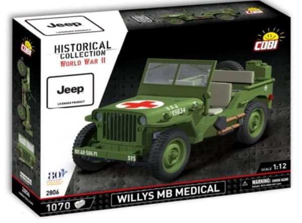 Malline - COBI - Willys MB Lääkintä - Vihreä - Muovia - Itse koottava