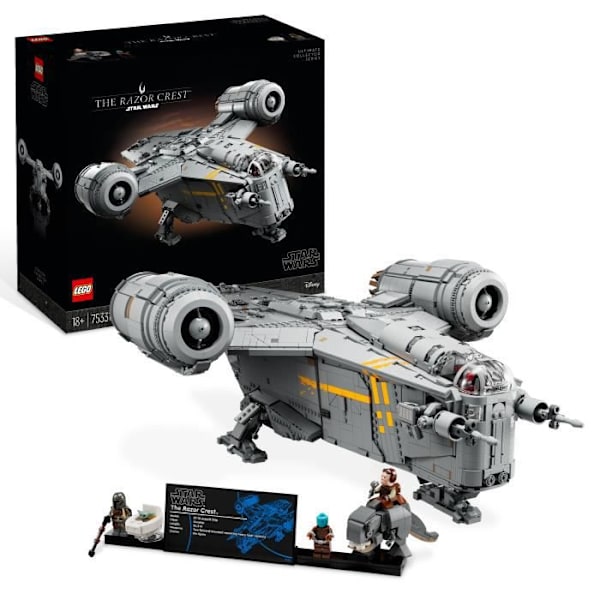 LEGO Star Wars 75331 Razor Crest, avaruusalusmallisarja, Mandalorian, UCS-kokoelma Grå