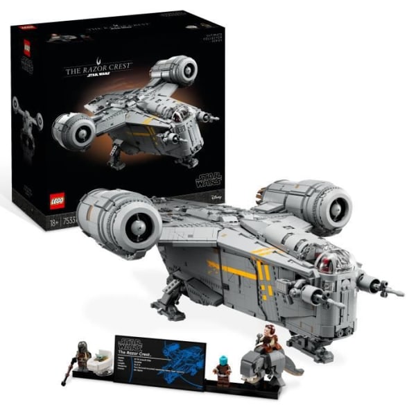 LEGO Star Wars 75331 Razor Crest, Model Spaceship, The Mandalorian, UCS Collection