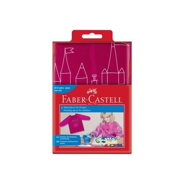 FABER-CASTELL Malerforklæde - Rød og orange 6-10 år Ros
