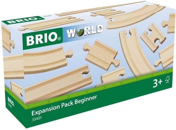 BRIO Evolution nybörjarlåda - 11 skenor-7312350334012-Från 3 år beige