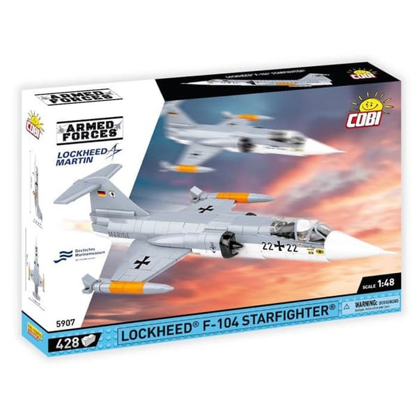 COBI -5907 LOCKHEED F-104 STARFIGHTER - BYGGESÆT - GRÅ