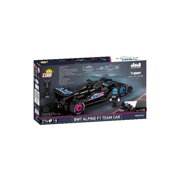 Byggesæt - COBI - 1684 - BWT Alpine F1 Team Bil - Sort - At samle selv Svart