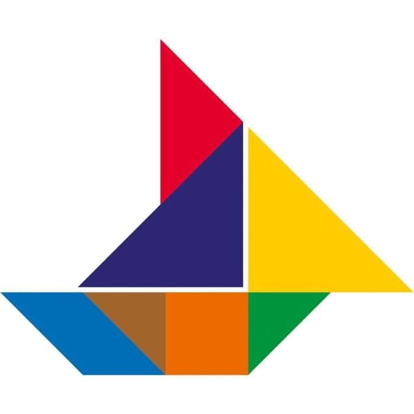 Tangram Lapsille Multifarvet