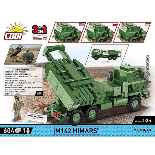 Maquette - COBI - M142 HIMARS - Plast - Grå - At samle selv
