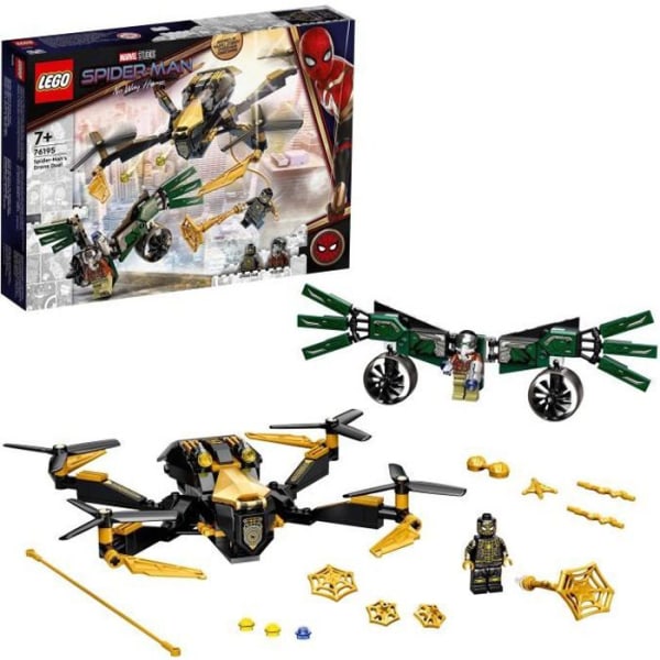 LEGO® 76195 Marvel Spider-Mans duelldrönare, byggsats, leksak för barn +7 år, jul, födelsedagspresent