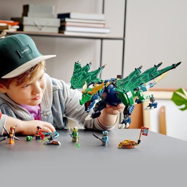 LEGO 71766 NINJAGO Lloyds legendariska drake, Ninja Lloyd minifigurer, Nya med svärd, drakleksak, för barn 8 år