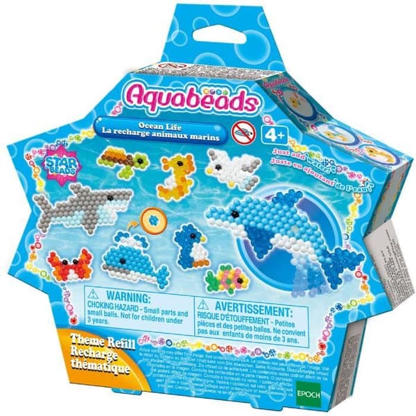Aquabeads - Havdyr refill til børn Multifarvet