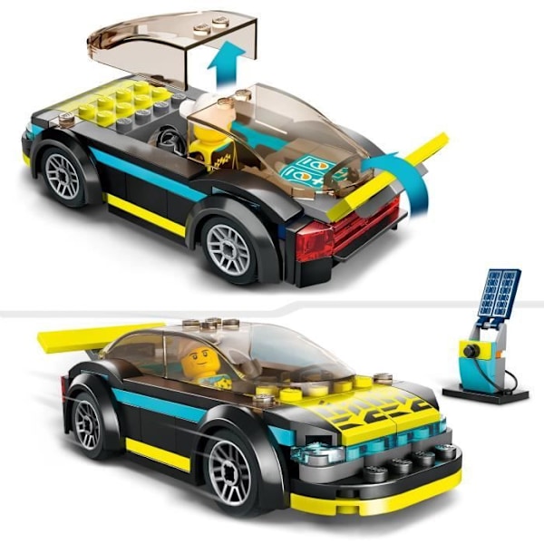 LEGO® City 60383 elektrisk sportbil, leksak för 5-åringar, racerbilsset Flerfärgad