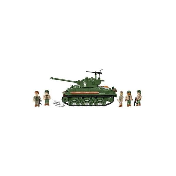 Byggset - COBI - Sherman M4A2E8(76)W - 865 delar - 1:35 - Grön Grön