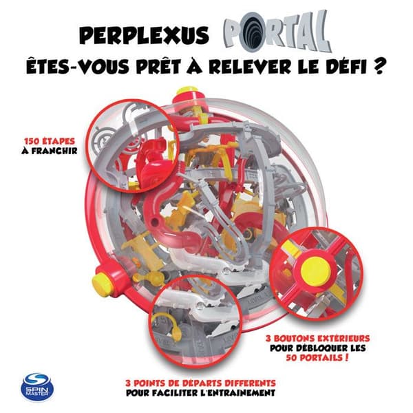 Perplexus Portal - 3D Labyrint 150 Trin - SPIN MASTER - Fra 8 år Flerfärgad