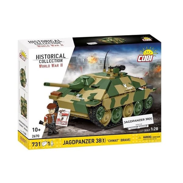 Byggesæt - COBI - COBI 2670 - Jagdpanzer 38(t) "Chwat" - Grøn - At samle selv Grön