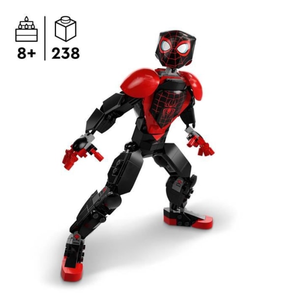 LEGO Marvel 76225 Miles Morales -minihahmo, supersankarilelu, hämähäkkimies -lahja Flerfärgad