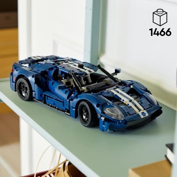 LEGO® Technic 42154 Ford GT 2022, modellbil för vuxna, skala 1:12, avancerad nivå Flerfärgad