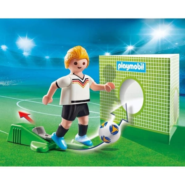 PLAYMOBIL - Sports and Action Football - Tysk spelare med enhandsskjutfunktion och träningsmål