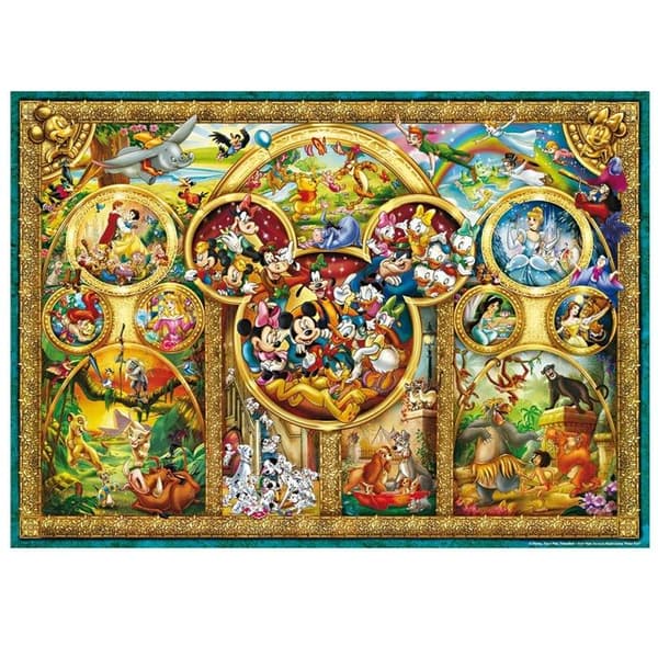 Ravensburger - Pussel Vackraste Disney-teman 1000 bitar Vit