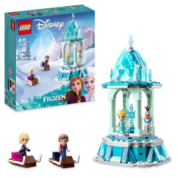 LEGO® Disney Princess 43218 Anna och Elsas magiska åktur, fryst leksak med Olaf-figur Blå