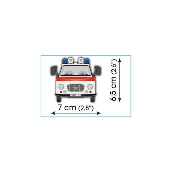 Cobi modelsæt Barkas B1000 junior ambulance 157 stk